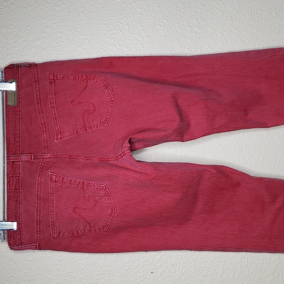 AG Adriano Goldschmied Stilt Roll-Up Cigarette Roll-up Pin Stripe Pants Size 27 - Picture 7 of 16